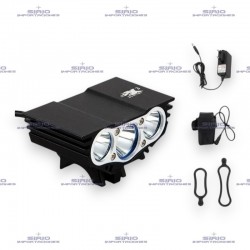 LINTERNA PARA BICICLETAS MODELO X3, 3 LED CREE...
