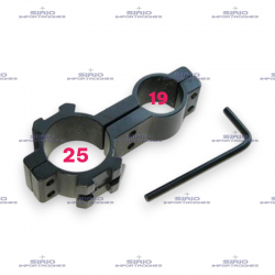 MONTURA PARA LINTERNA DE CAZA 25mm X 19mm