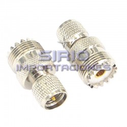 ADAPTADOR RECTO UHF-F (SO239) A MINI UHF-M –...