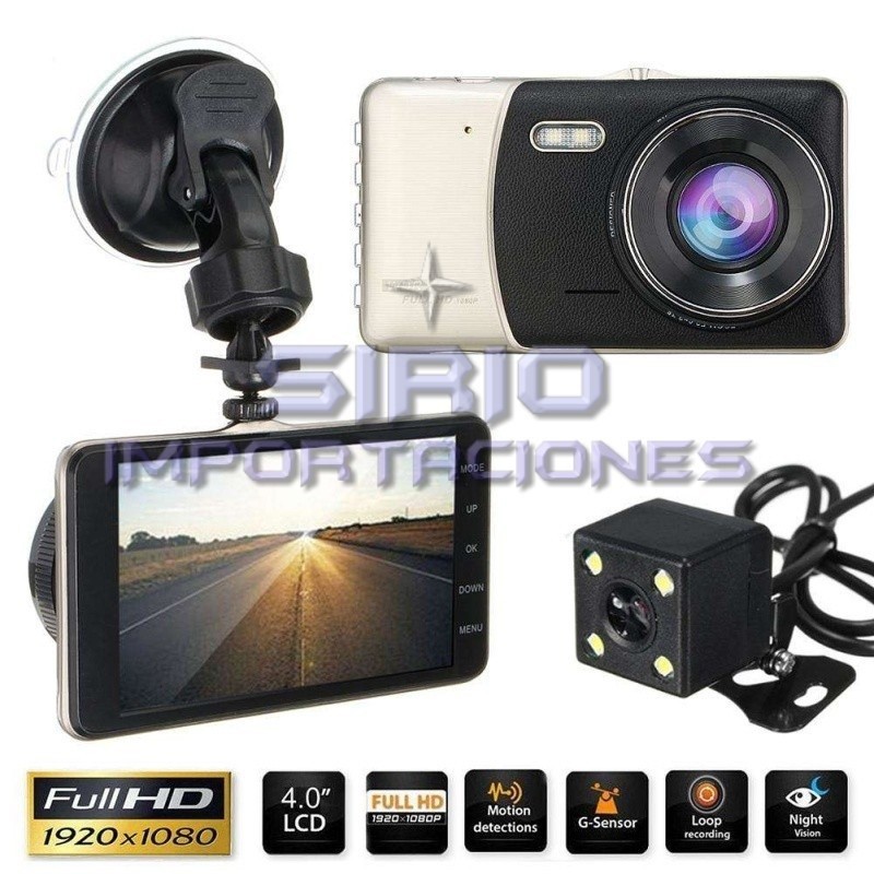 CAMARA DE AUTO FULL HD 1080P DOBLE, Foston