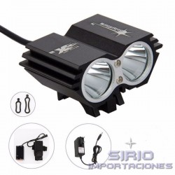 LINTERNA PARA BICICLETAS MODELO X2, 2 LED CREE...