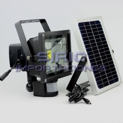 FOCO LED PROYECTOR 20W CON PANEL SOLAR Y SENSOR...