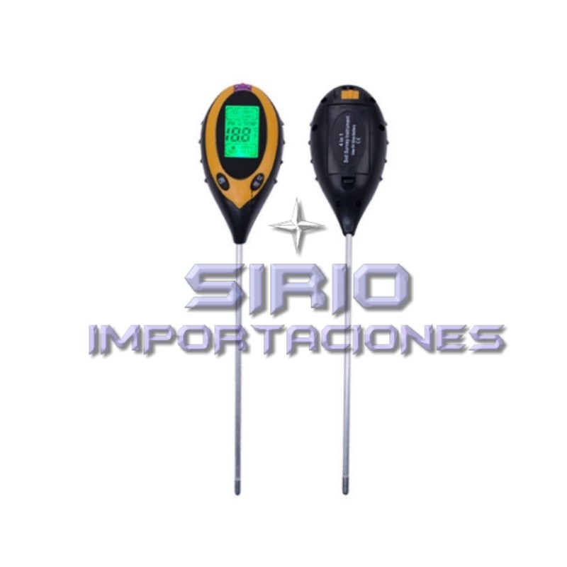 Medidor de pH/Humedad/Luz Solar/Temperatura para Suelo YIERYI G151